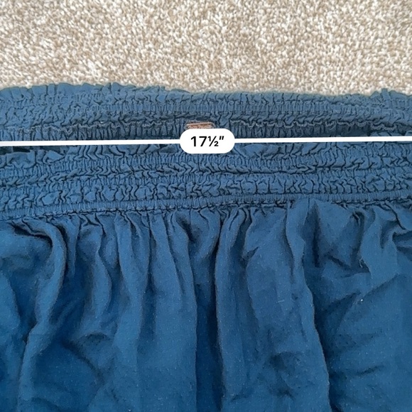 Free People, Free Spirit Off-The-Shoulder Bell Sleeve Blouse 0010 - Picture 9 of 10